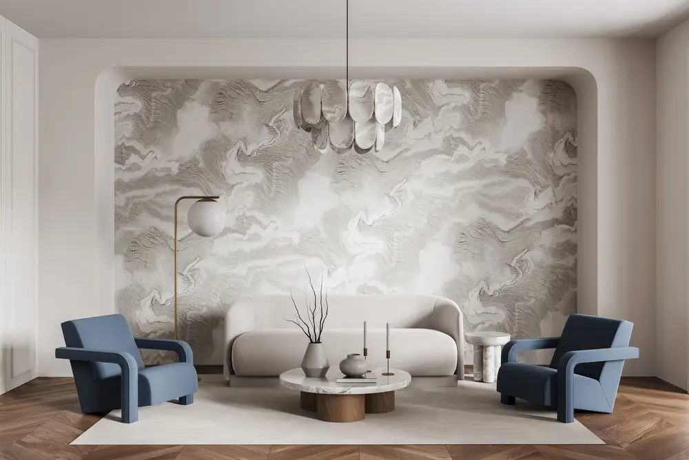 Salon lumineux et chic